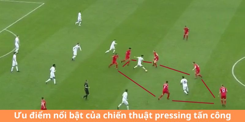 Ưu điểm nổi bật của chiến thuật Forward Pressing tấn công