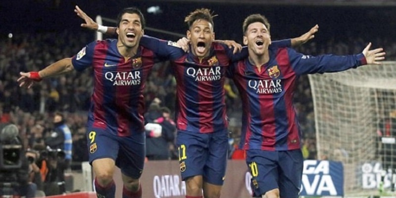 Bộ ba Messi - Neymar - Suarez một thời giúp Barca thống trị ‘trời Âu’